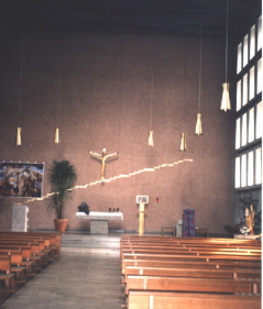 Foto vom Altar in St. Bruno in Würzburg