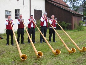 Foto der Alphornbl&auml;ser