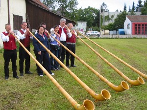 Foto der Alphornbl&auml;ser