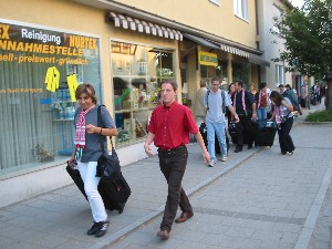 Foto von der Ankunft