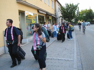 Foto von der Ankunft