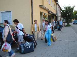 Foto von der Ankunft