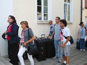 Foto von der Ankunft