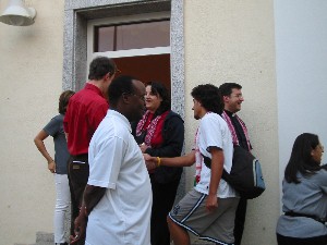 Foto von der Ankunft