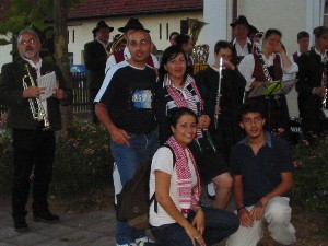 Foto von der Ankunft der jordanischen G&auml;ste