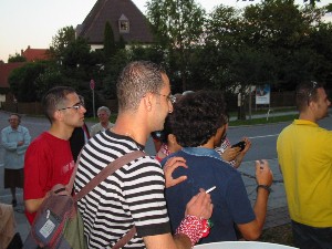 Foto von der Ankunft der jordanischen G&auml;ste