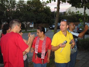 Foto von der Ankunft der jordanischen G&auml;ste