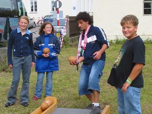 Foto vom Kegeln