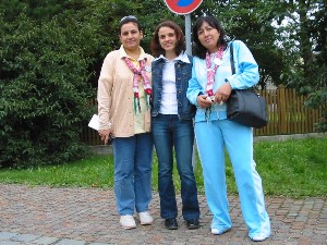 Foto vor dem Pfarrgarten