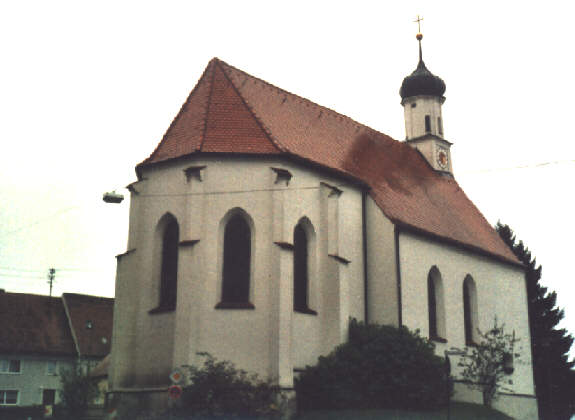 Foto der Wolfgangs- und Wendelinskapelle in Bobingen