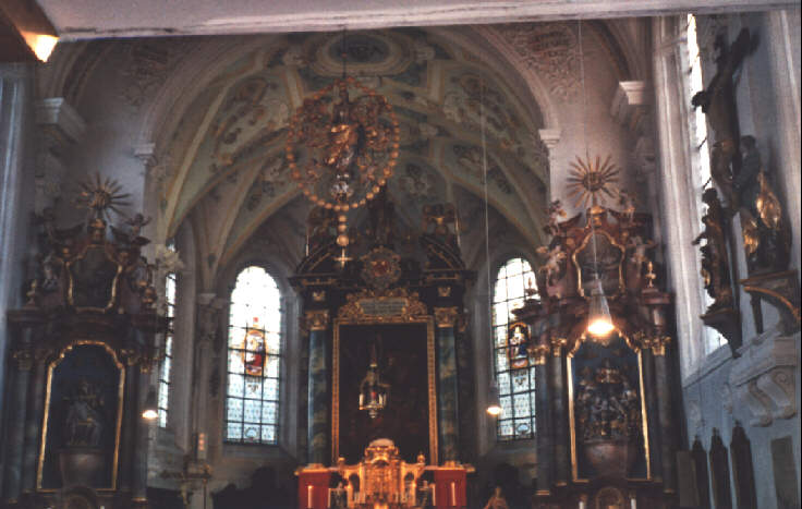 Foto vom Altar in St. Wolfgang in Mickhausen